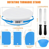 507-piece cake decorating set baking supplies, including 3 spring flower pots set, rotating wheel cake decorating tools