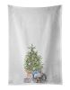 NEW French Bulldog Black #1 Christmas Presents and Tree Kitchen Towel Set of 2 White Dish Towels Decorative Bathroom Hand towel for Hand, Face, Hair