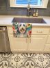 Bearded Collie Luau Kitchen Towel Dish Cloths Guest Hand Towel Decorative Bathroom Towel for Face,Tea, Dishcloth, Kitchen and Bath