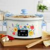 6-Quart Slow Cooker, Locking Lid, Digital, Brilliant Blooms, Model PW8400778514-7