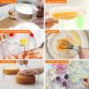 507-piece cake decorating set baking supplies, including 3 spring flower pots set, rotating wheel cake decorating tools