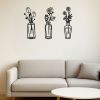 CIFbuy™ Metal Flower Wall Decorations Set of 3 Simple Iron Vase-Inspired Wall Art Ideal for Kitchens Bathrooms Living Rooms Bedrooms Studies Doors Por