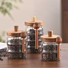 1 Pcs 18.5 OZ Glass Coffee Jars With Spoons, Candy Jars, Biscuit Jars, Storage Jars, Tea Jars, Snack Jars, Seasoning Jars, Salt Jars, Pepper Jars