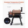 Wood Pellet Grill Smoker, 8 in 1 BBQ Grills for Outdoor Cooking, 575 Sq Inch Cook Area Electric Grill and Smoker, with LCD Screen Controller