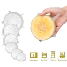 6-piece stretch siliconecover (Option: White-2 Set)