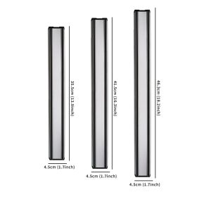 1pc Magnetic Knife Strips; Stainless Steel Magnetic Knife Bar - Use As Knife Holder; Knife Rack; Knife Strip; Kitchen Utensil Holder And Tool Holder (size: 14 Inch)