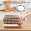 Stackable Egg Storage Box Egg Rack for Fridge