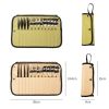 Outdoor Camping Cutlery Set With Storage Bag